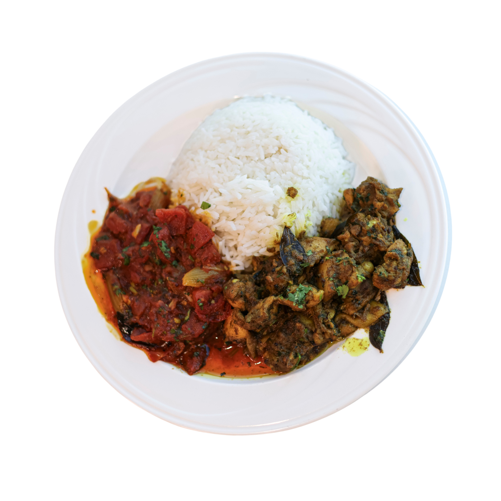 Chicken Curry and Tomato Chutney