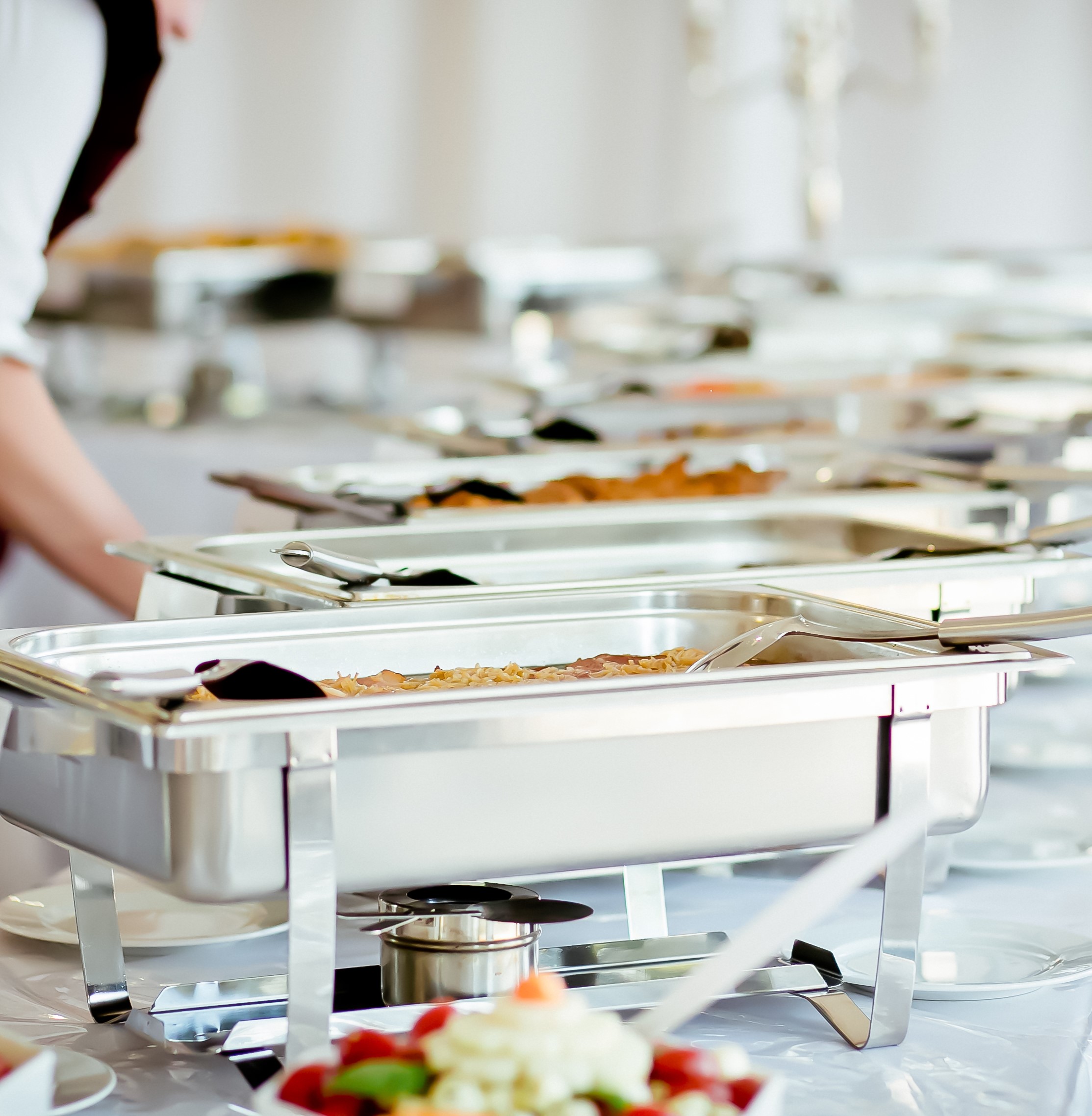 Catering buffet spread