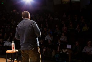 Scott Christopherson speaks at Faith + Works.