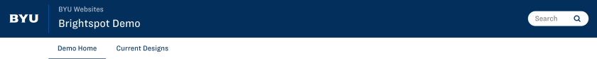 A screenshot of the BYU header.