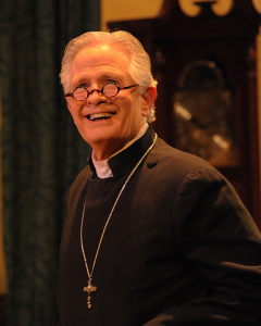 Rodger Sorensen plays the Bishop of Lax