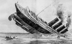 Sinking of the Lusitania, London Illustrated News