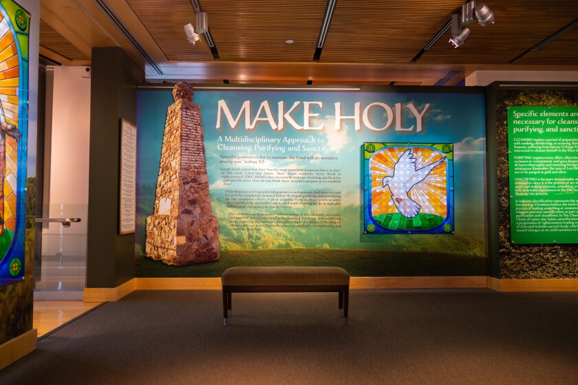 Wide image of the right side of the exhibit.