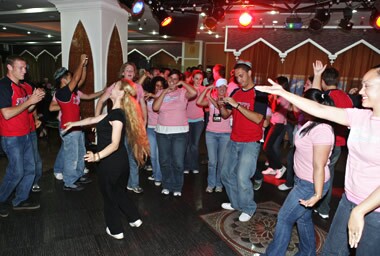 BYUH's Nina Foster dancing, Urumqi, China