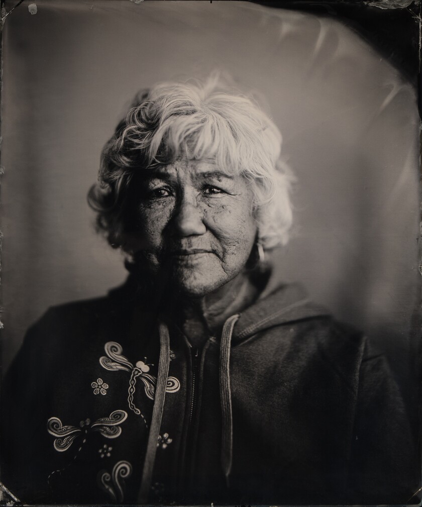 Old-time photograph of a Native American woman named Florence