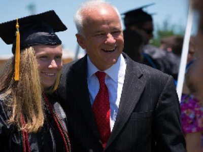 Image of student and parent