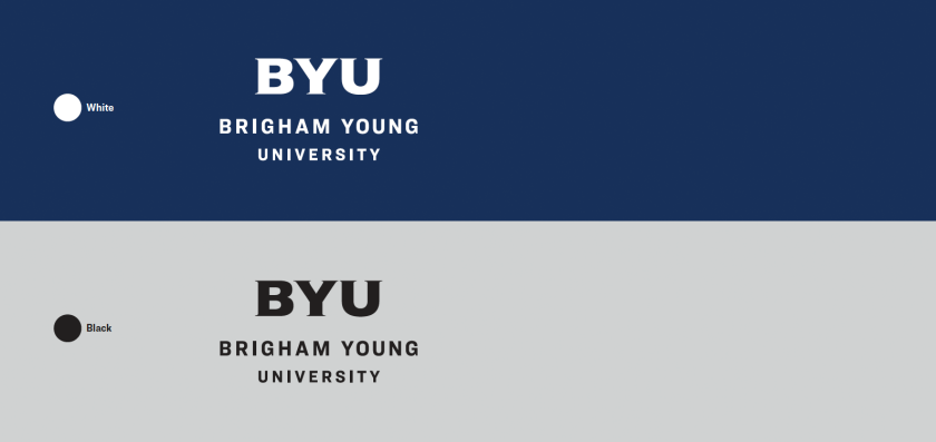 An image of the BYU logo in white and black