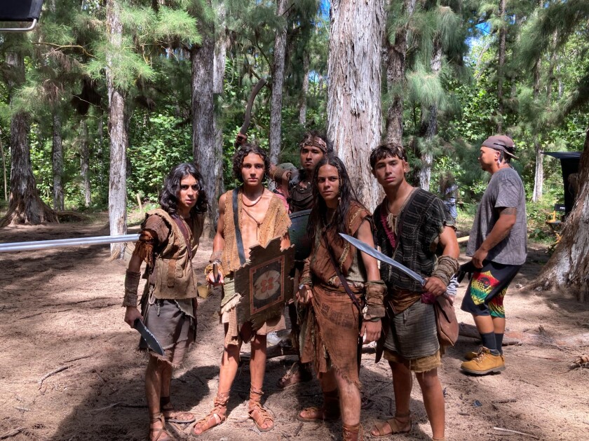Behind-the-scenes moments with the cast during filming
at Gunstock Ranch, Kahuku
