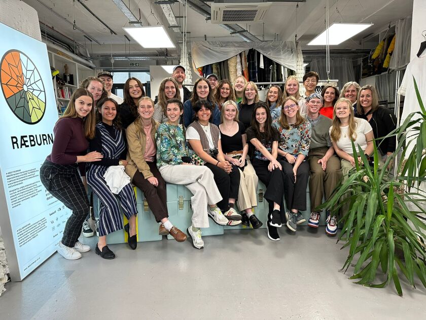 Students pose together for a photo.