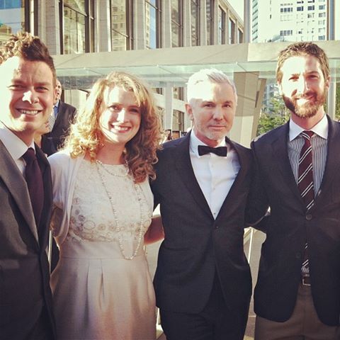 Left to right: Skylar Scott, Alyssa Scott, Baz Luhrmann, and Anthony Ithurralde