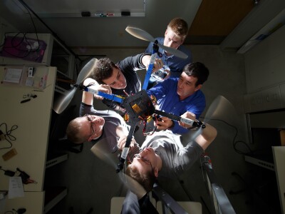 Group of Students Working in a Drone Picture