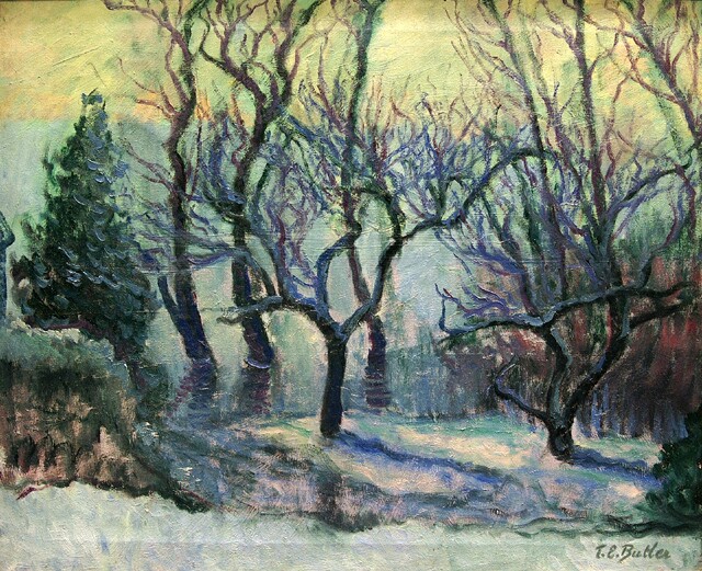 Winter Scene in Giverny