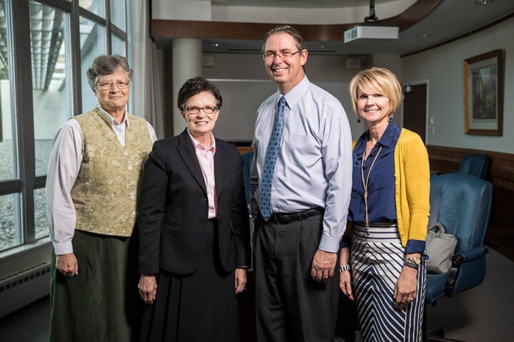 From left: Sandra Rogers, Jan Scharman, Ben Ogles and Julie Valentine