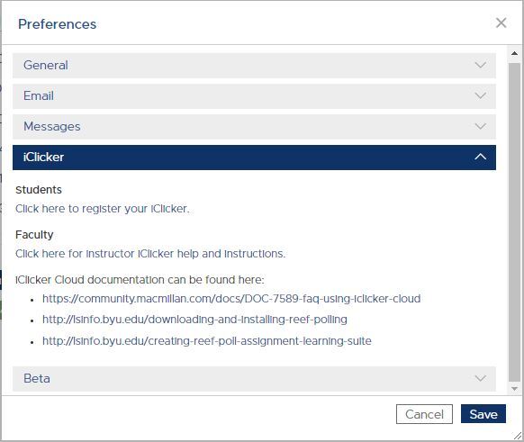 screenshot on how to register your iClicker
