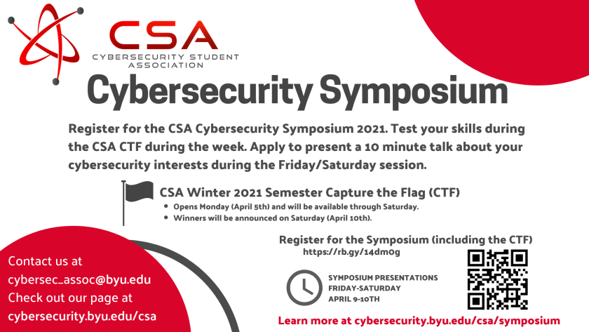 CSA Cybersecurity Symposium Poster