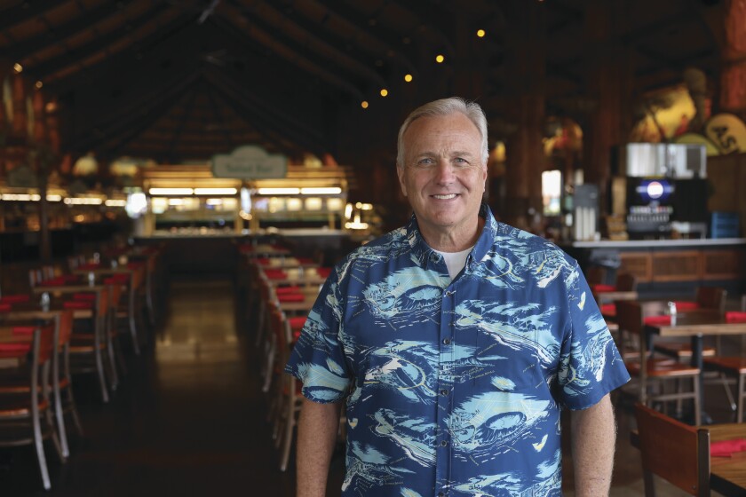 Greg Maples, vice president of Culinary Services at PCC stands in the Gateway dining room.