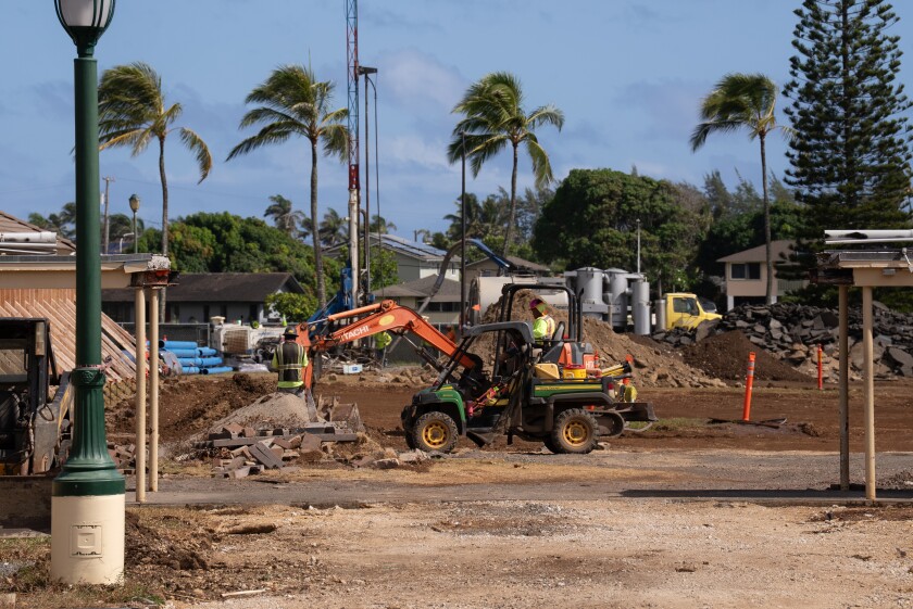 Ongoing construction at BYU–Hawaii in 2025.