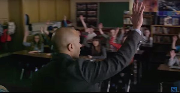Screenshot of video created by BYU