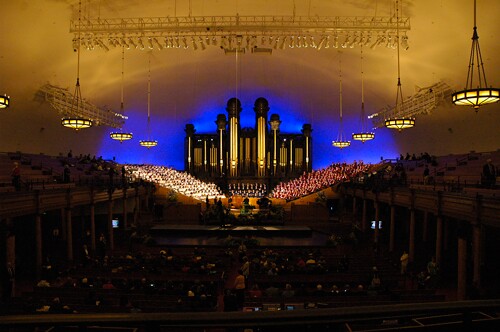View from the back of the tabernacle