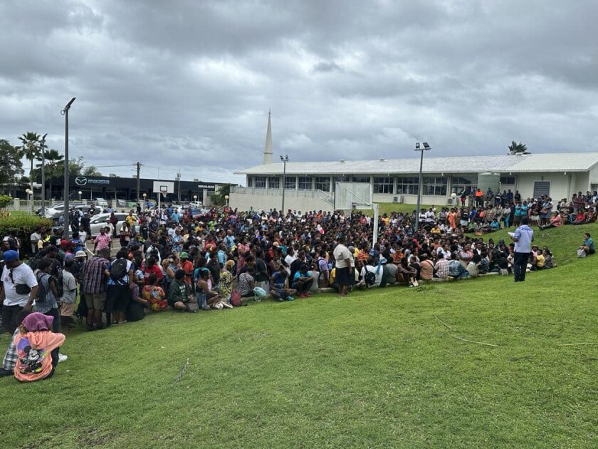 A photo of job fair at Fiji