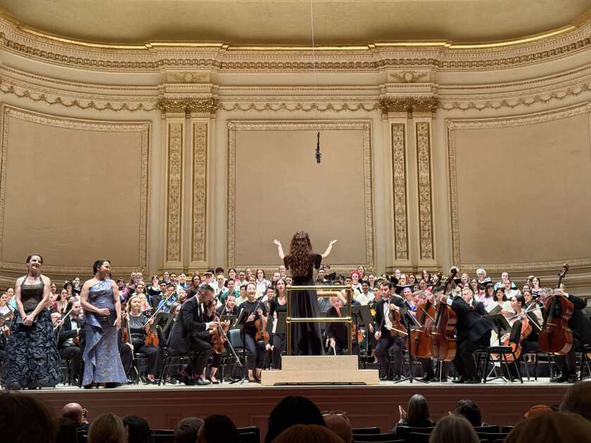 BYUH Chamber Choir performing in Carnegie Hall