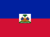 The flag of Haiti