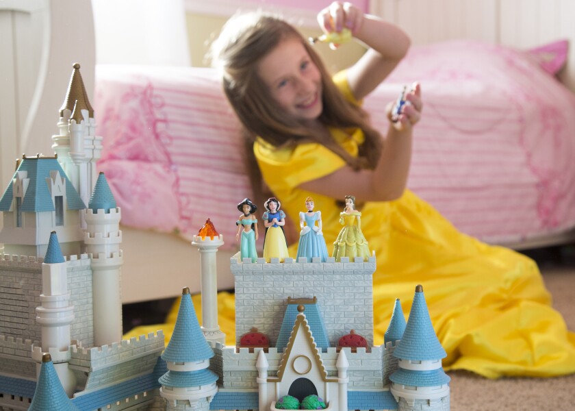 Young Girl Playing Princess