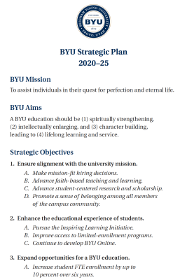 BYU Strategic Plan