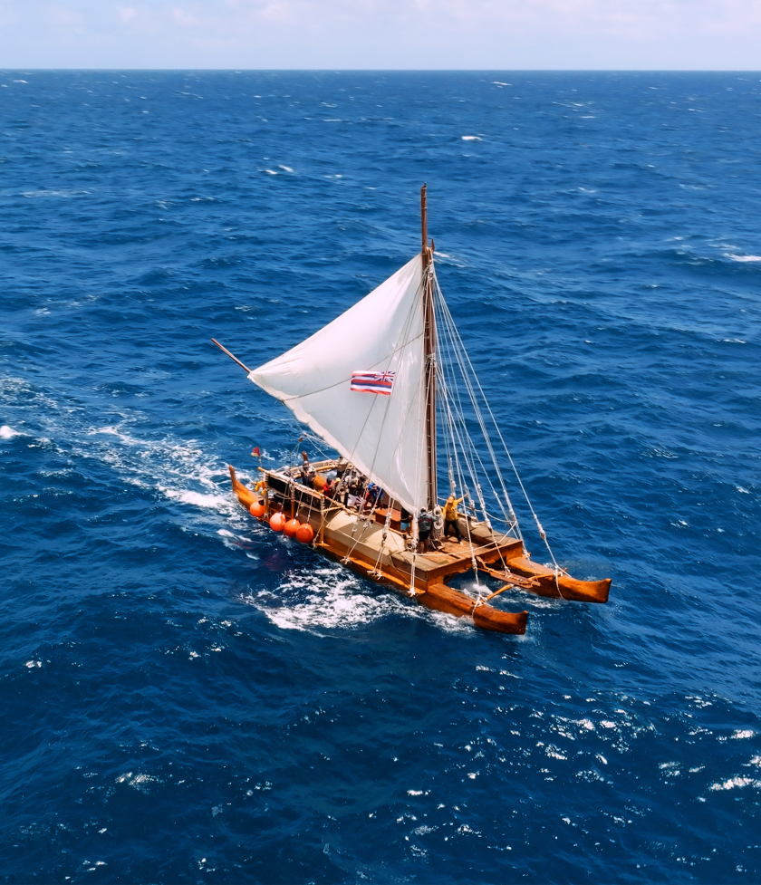 Iosepa sailing on the ocean.