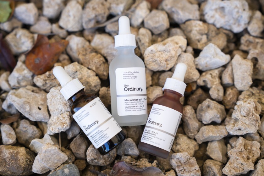 Three products from The Ordinary brand