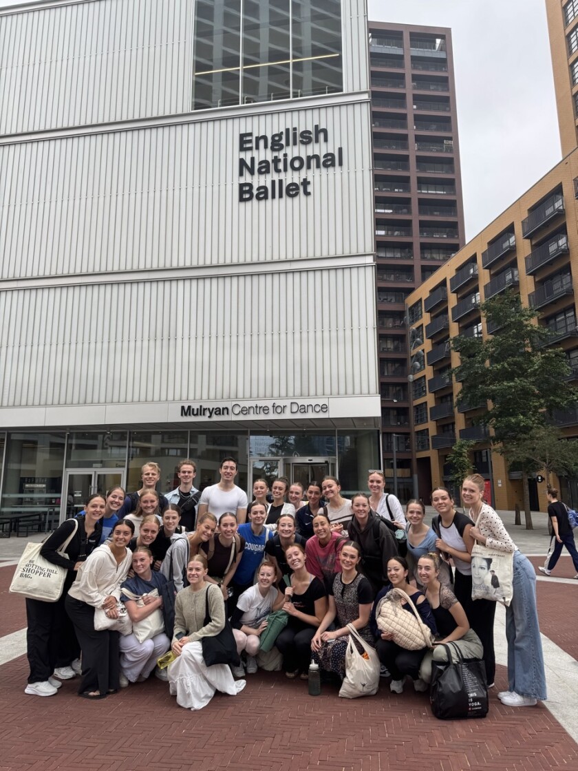 BYU Ballet Dancers at English National Ballet Before Class and Rehearsal
