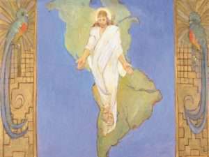 Minerva Teichert, “Christ in America