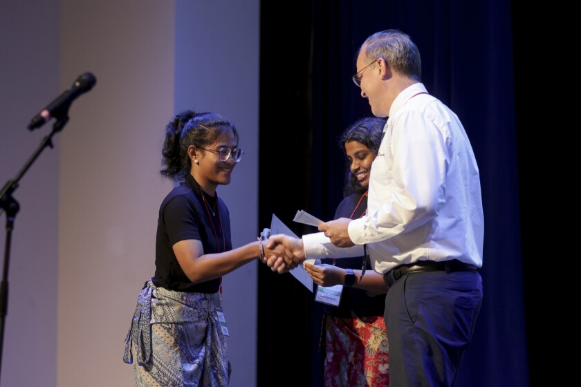 A photo of Deneille Martin and Ayu Sari