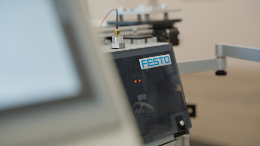 closeup of FESTO equipment