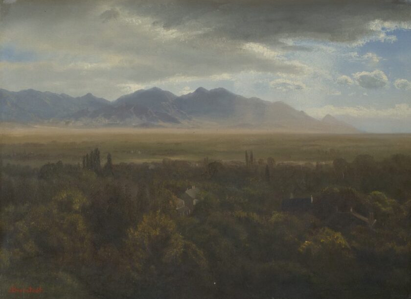 Albert Bierstadt, “Near Salt Lake City Utah