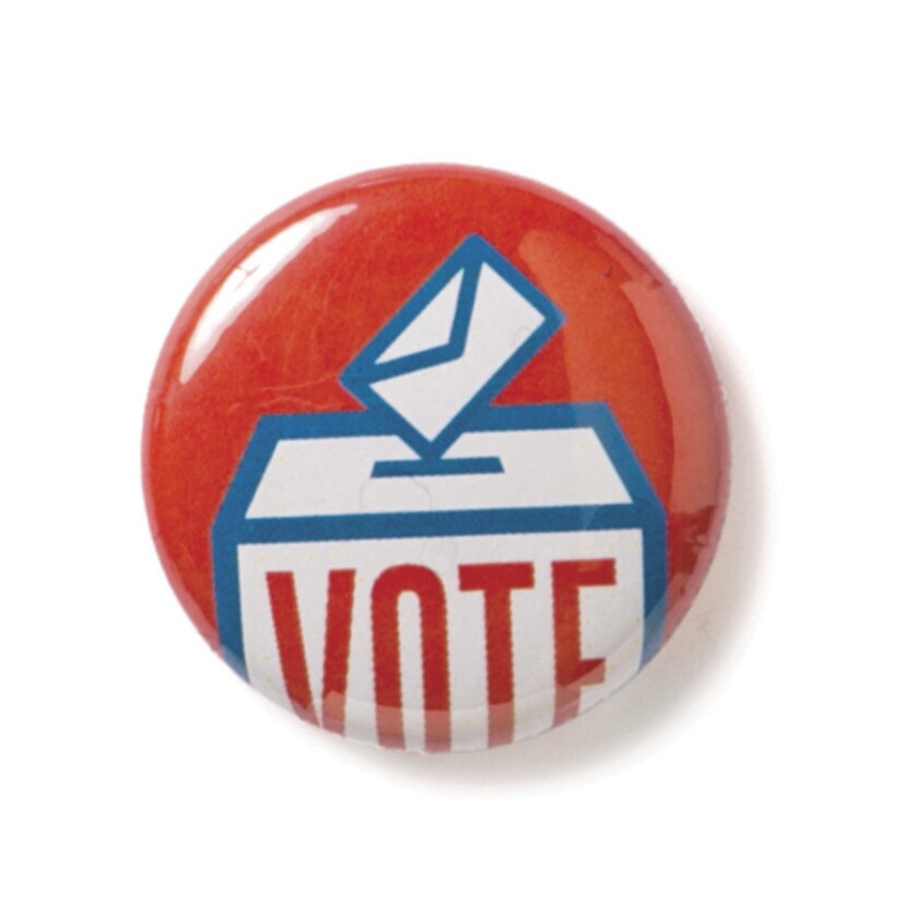 vote going in a box