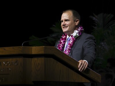 Nathaniel Stephens at podium