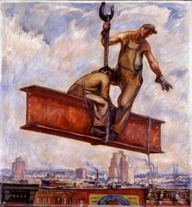Mahonri Young, Riding the Girder, c.1940