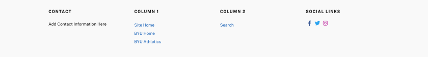 A screenshot of an example page navigation.