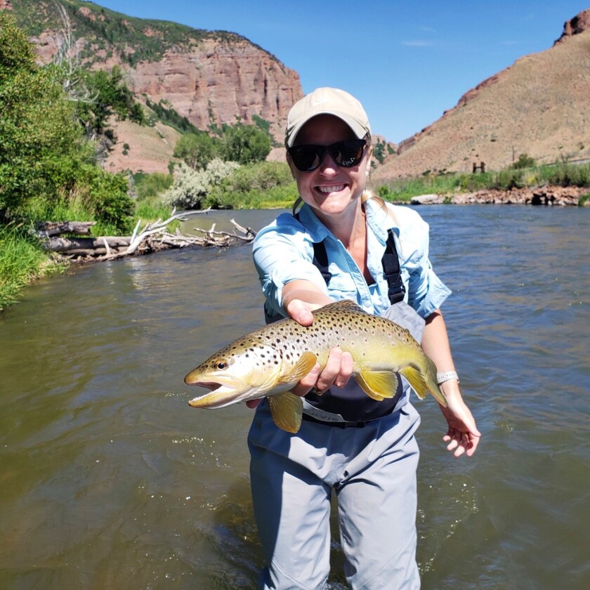 Morris enjoys fly fishing on the Weber River.