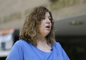 JoDee Baker, with the Utah Department of Health, speaks during a news briefing Thursday, Aug. 27, 2015, in Salt Lake City. An elderly Utah resident has died after contracting the plague earlier this month, health officials said Thursday, noting it