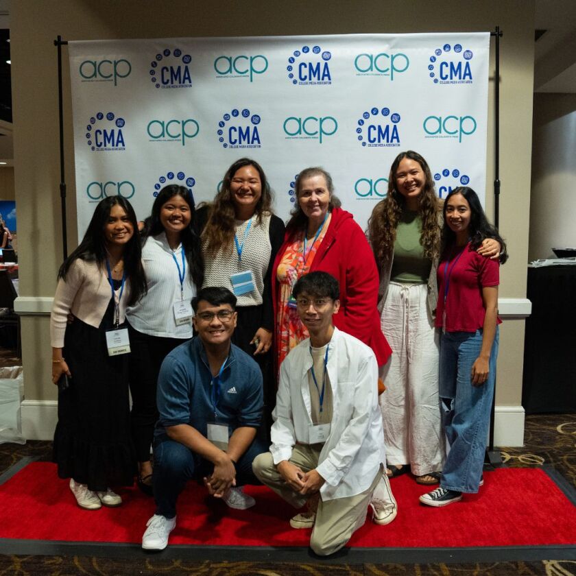 Ke Alaka'i team at the College Media Convention in New Orleans