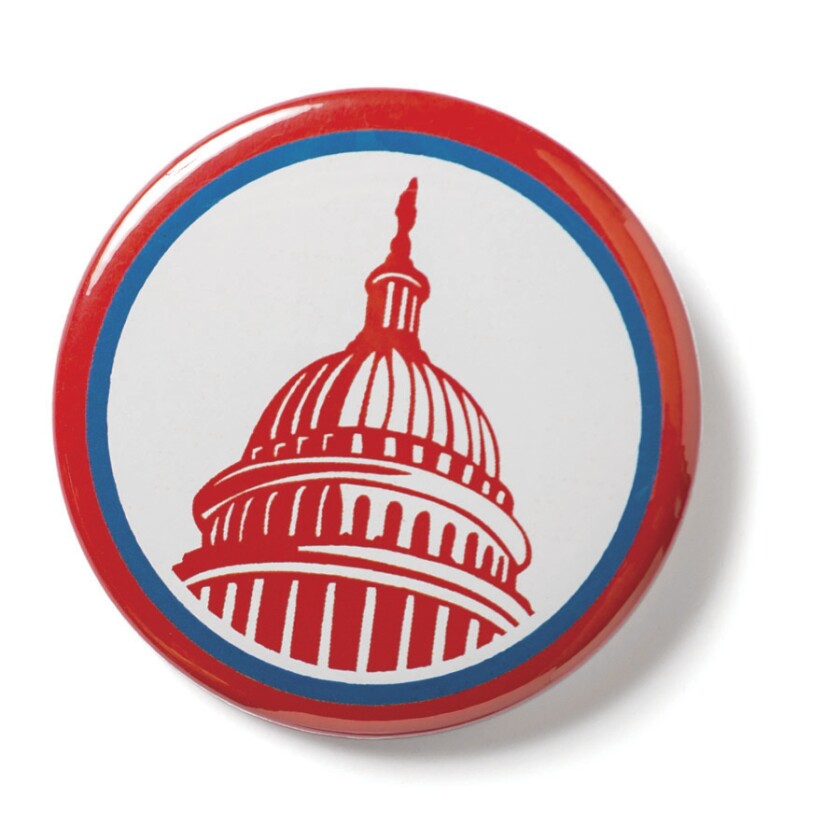 Pin of the capitol building