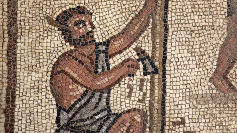 Mosaic Showing Construction of the Tower