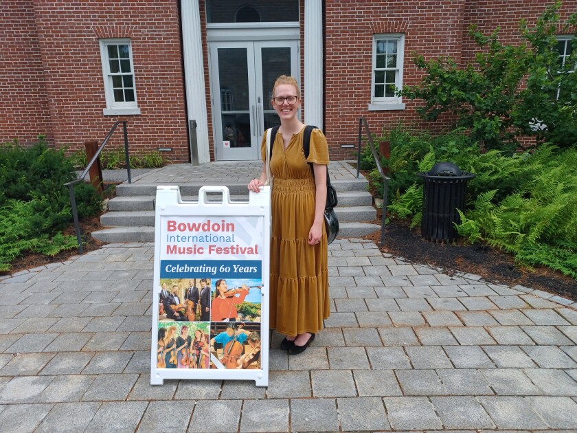Thorup at the Bowdoin International Music Festival in Brunswick, Maine