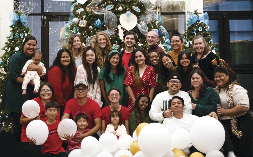 BYUH Ke Alaka'i team at their 2023 Christmas party.