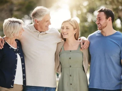 A family walking together