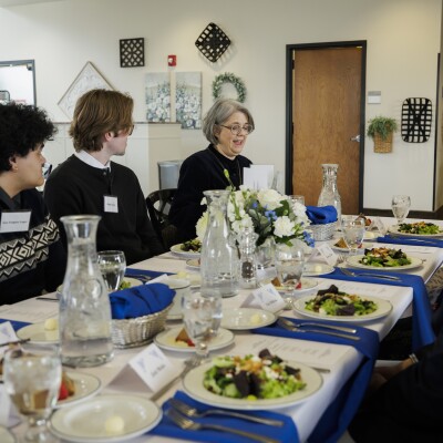 Banquet 2025 Photos to Post/17 2503-05 67 - Luncheon Candid with Chelle and Several Awardees.jpg