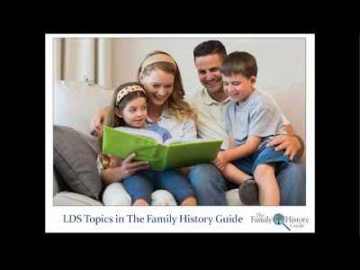 LDS Topics in The Family History Guide