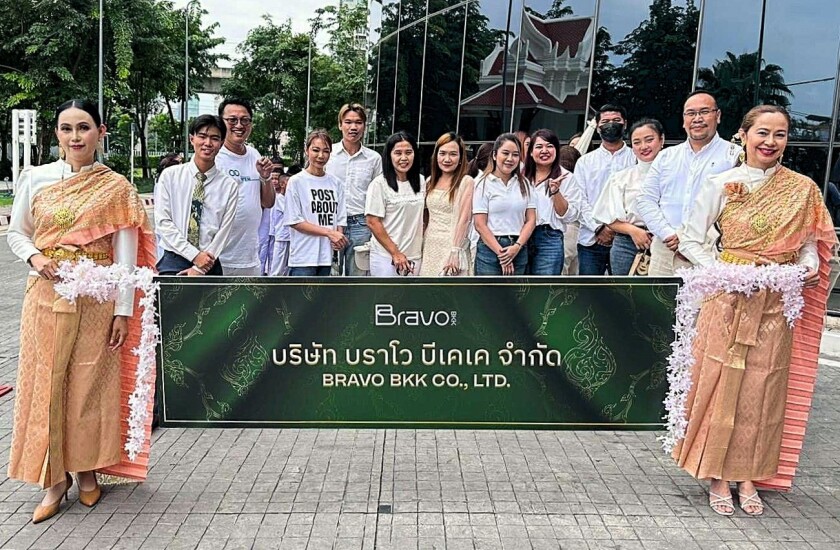 Arana Thongmee and fellow members of the Bravo BKK team
